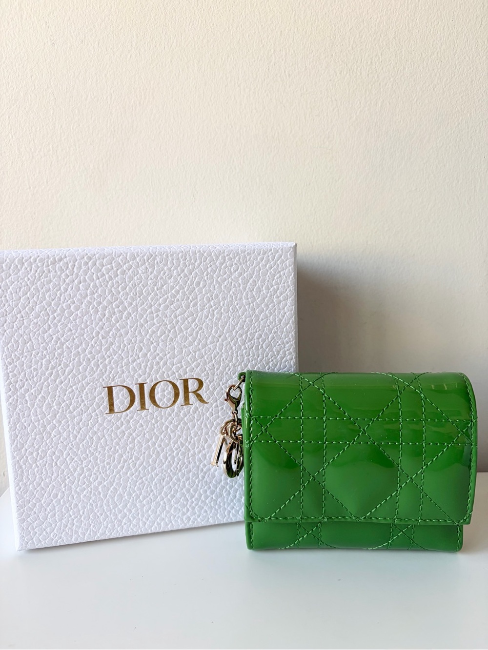 Christian Dior Lady Dior Lotus Wallet